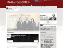 Tablet Screenshot of despachodavila.com.mx